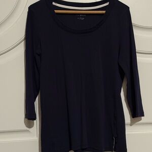 Talbots Navy Long Sleeve Top